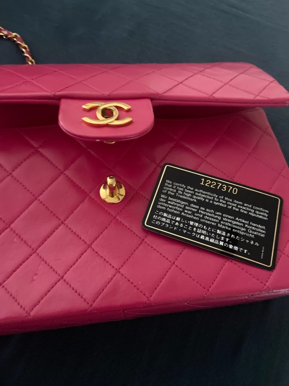 CHANEL Hot Pink Quilted Shoulder Bag with Chain Strap - Picture 6 of 13